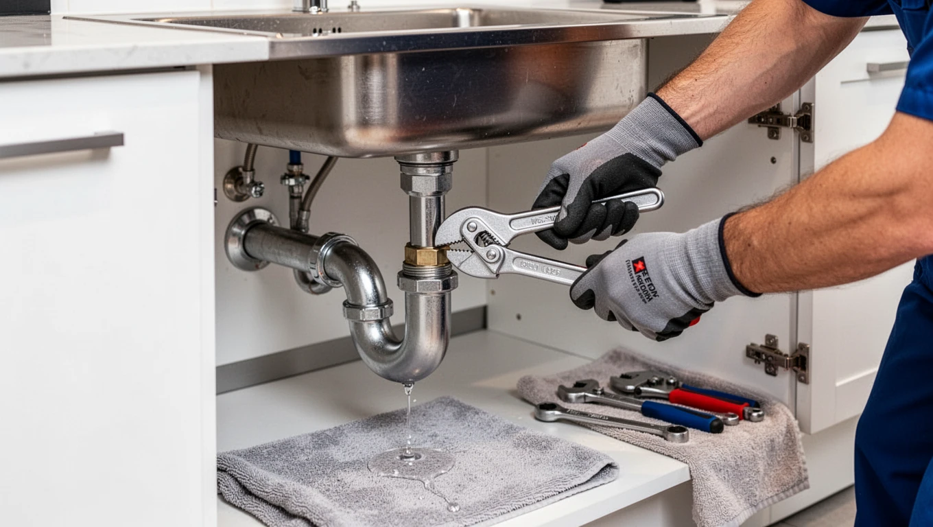 Leak Under Kitchen Sink Repair